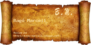 Bagó Marcell névjegykártya