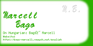 marcell bago business card